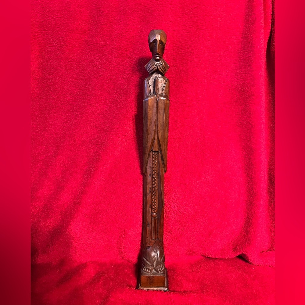 Wood Prayer Figure